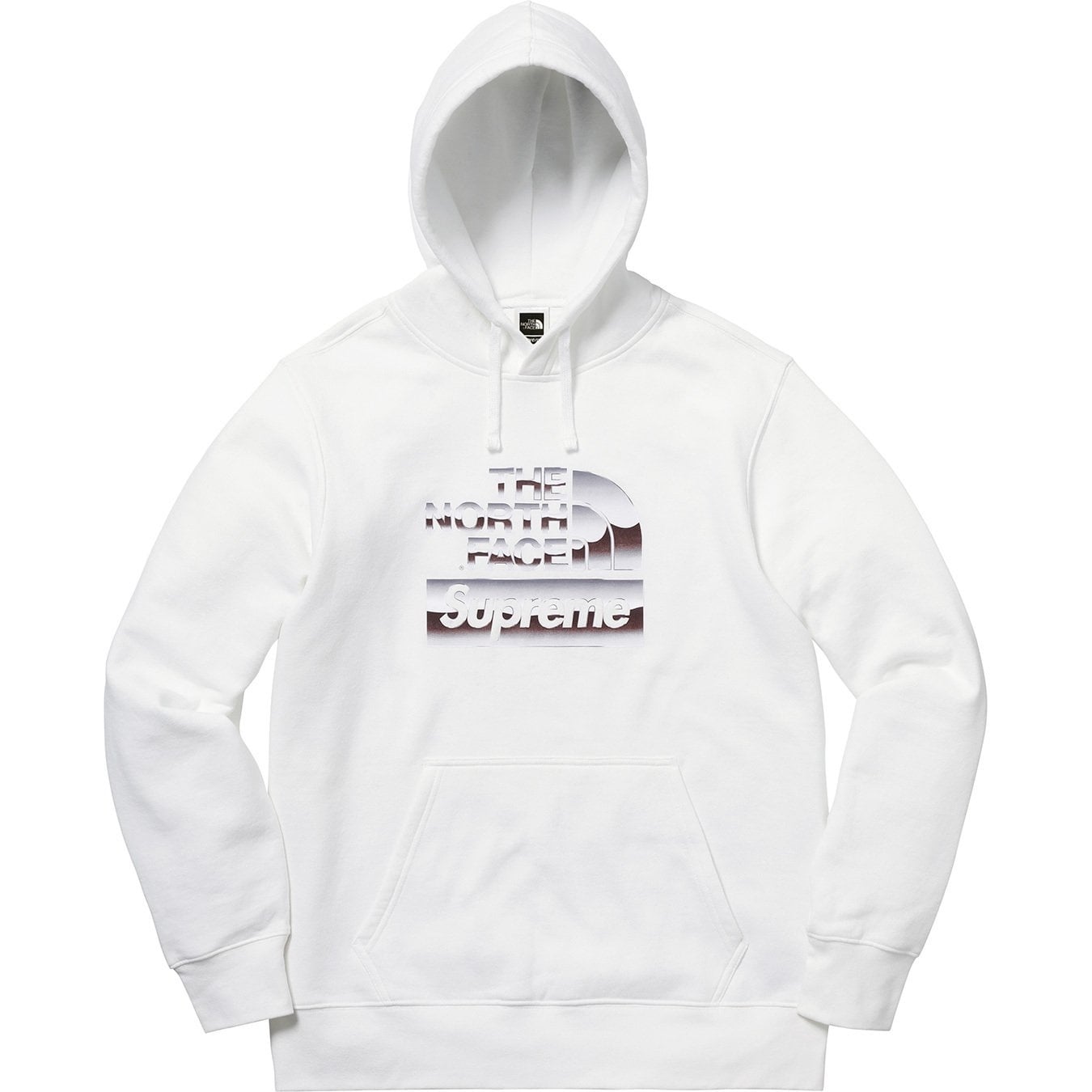 Supreme®/The North Face® Metallic Logo Hooded Sweatshirt view 4